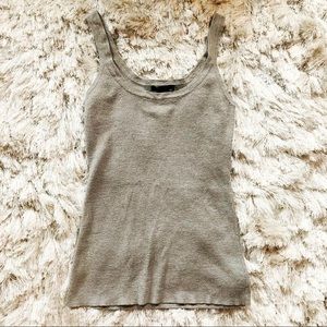 💎 Silver Scoop Glitter Tank